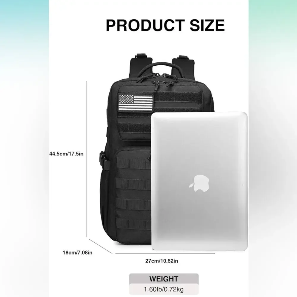 Military Tactical Backpack Men Waterproof Daypack 3 Day Assault Pack Molle Bag - Picture 4 of 7